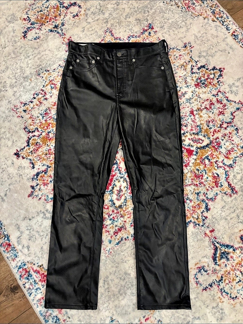 GAP Vintage Slim High Rise Black Pants Waist 29